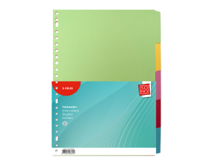 Tabbladen karton 5-delig