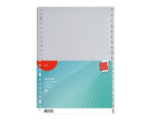 Tabbladen kunststof A t/m Z