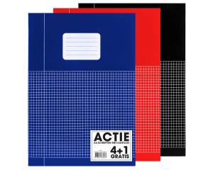 5-pak Schriften A4 ruit 5mm Basic