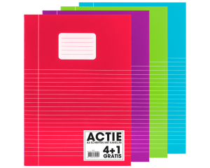 5-pak Schriften A4 lijn Trend