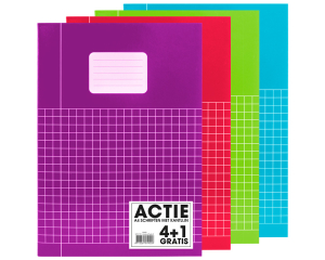 5-pak Schriften A4 ruit 10mm Trend