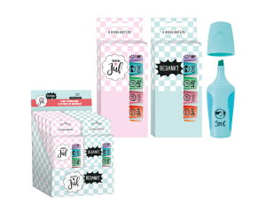 Highlighters pastel - Bedankt voor het schooljaar 6 stuks