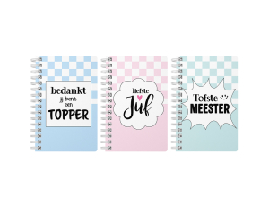 Notitieboek A5 lijn - Bedankt voor het schooljaar