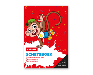Schetsboek A4 - zwart papier KIDS