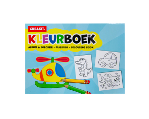 Kleurboek A4 lichtblauw KIDS