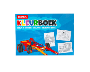 Kleurboek A4 blauw KIDS