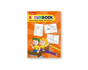 Kleurboek A5 oranje KIDS