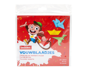 Vouwblaadjes 20x20cm KIDS