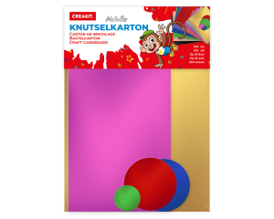 Knutselkarton metallic KIDS