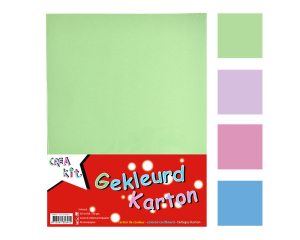 Karton A4 Gekleurd - 50 vel, 150 grams Pastel ALLROUND