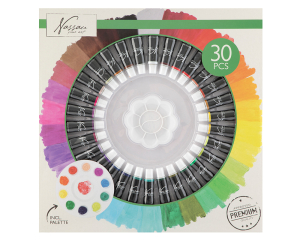 Acrylverf set incl. Palet 30 stuks