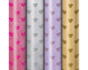 Rol kadopapier Hearts 1,5mx70cm