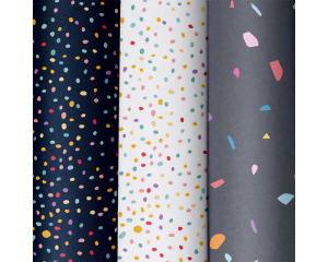 Rol kadopapier Confetti en Dots 2mx70cm