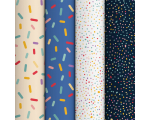 Rol kadopapier Confetti en Dots 2mx70cm