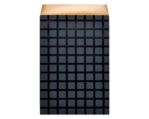 Geschenkzakjes Raster zwart 12x19cm200 stuks