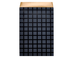Geschenkzakjes Raster zwart 17x25cm 200 stuks