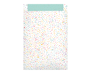 Geschenkzakjes Dots wit 25x34cm 100 stuks