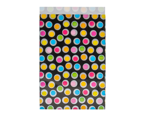Geschenkzakjes Dots zwart 17x25cm 200 stuks