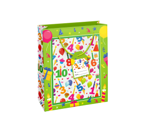 Geschenktas Birthday Numbers M