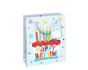 Geschenktas Happy Birthday M