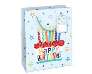 Geschenktas Happy Birthday L