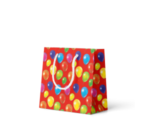 Geschenktas Balloons rood S