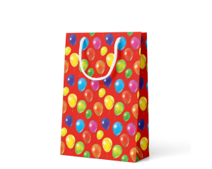 Geschenktas Balloons rood M