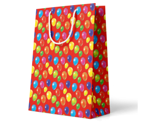Geschenktas Balloons rood L