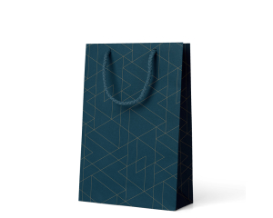 Geschenktas Unique marineblauw M