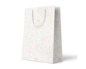 Geschenktas Dots wit L