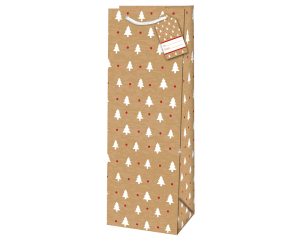 Giftbag Frosty Holiday Bottle