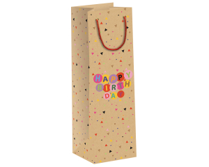 Geschenktas Happy Birthday Bottle