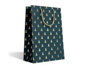 Geschenktas Modern Luxury Dark Blue L