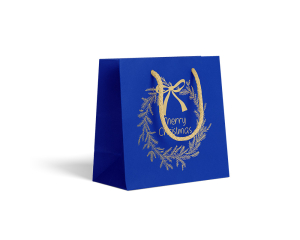 Geschenktas Cool Winter Gold Blue S