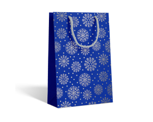 Geschenktas Cool Winter Blue M