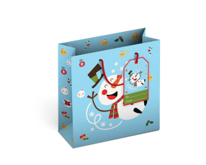 Geschenktas Happy Snowman S