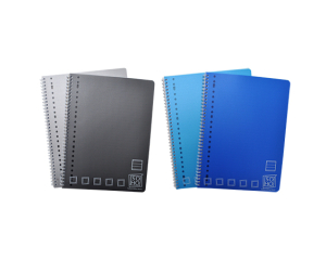 2-pak Collegeblok PP A4 lijn