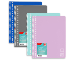 2-pak Collegeblok PP A4 lijn