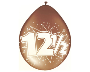 Ballonnen 12,5 jaar 30cm