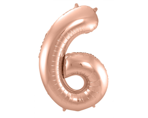 Cijferballon 6 Rosé