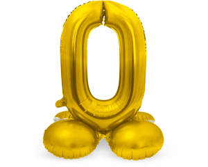 Staande cijferballon 0