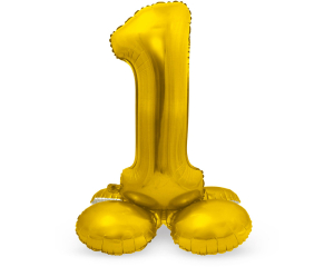 Staande cijferballon 1