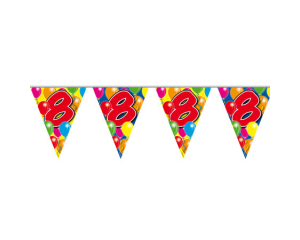 Vlaggenlijn Balloons 8 jaar