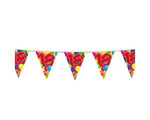 Vlaggenlijn Balloons 18 jaar