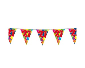 Vlaggenlijn Balloons 21 jaar