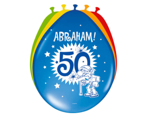 Ballonnen Abraham 8 stuks - 30cm