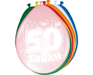 Ballonnen Sarah 8 stuks - 30cm