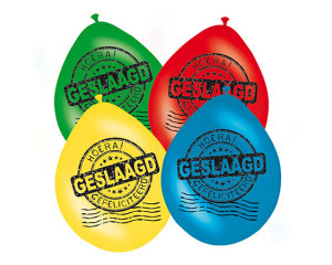 Ballonnen Geslaagd 8 stuks - 30cm