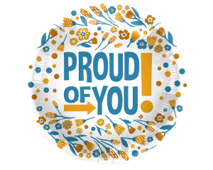 Folieballon Proud of You - 45cm