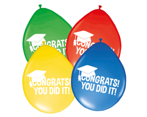 Ballonnen Congrats 8 stuks - 30cm